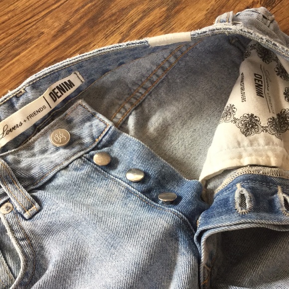 Lovers + Friends Button Fly Light Wash Jeans 26 - Picture 4 of 11